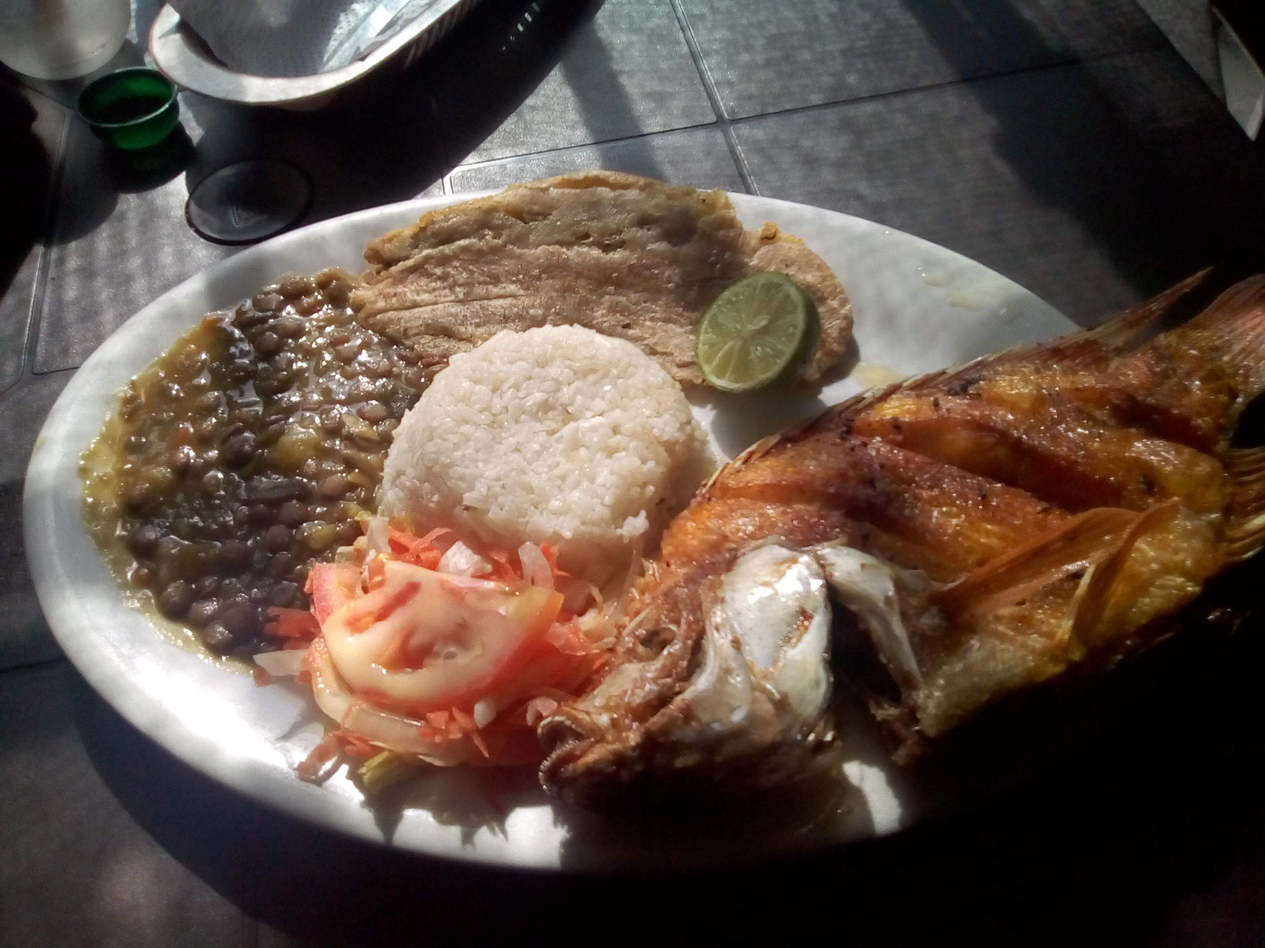 A Typical Lunch For Me In Santa Marta, Colombia